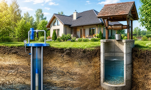 Автономное водоснабжение загородного дома Кинешма: скважина или колодец